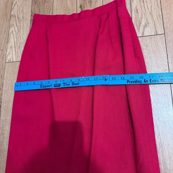 Nordstrom Vintage Red Women's Pencil Skirt with pockets - Picture 11 of 16